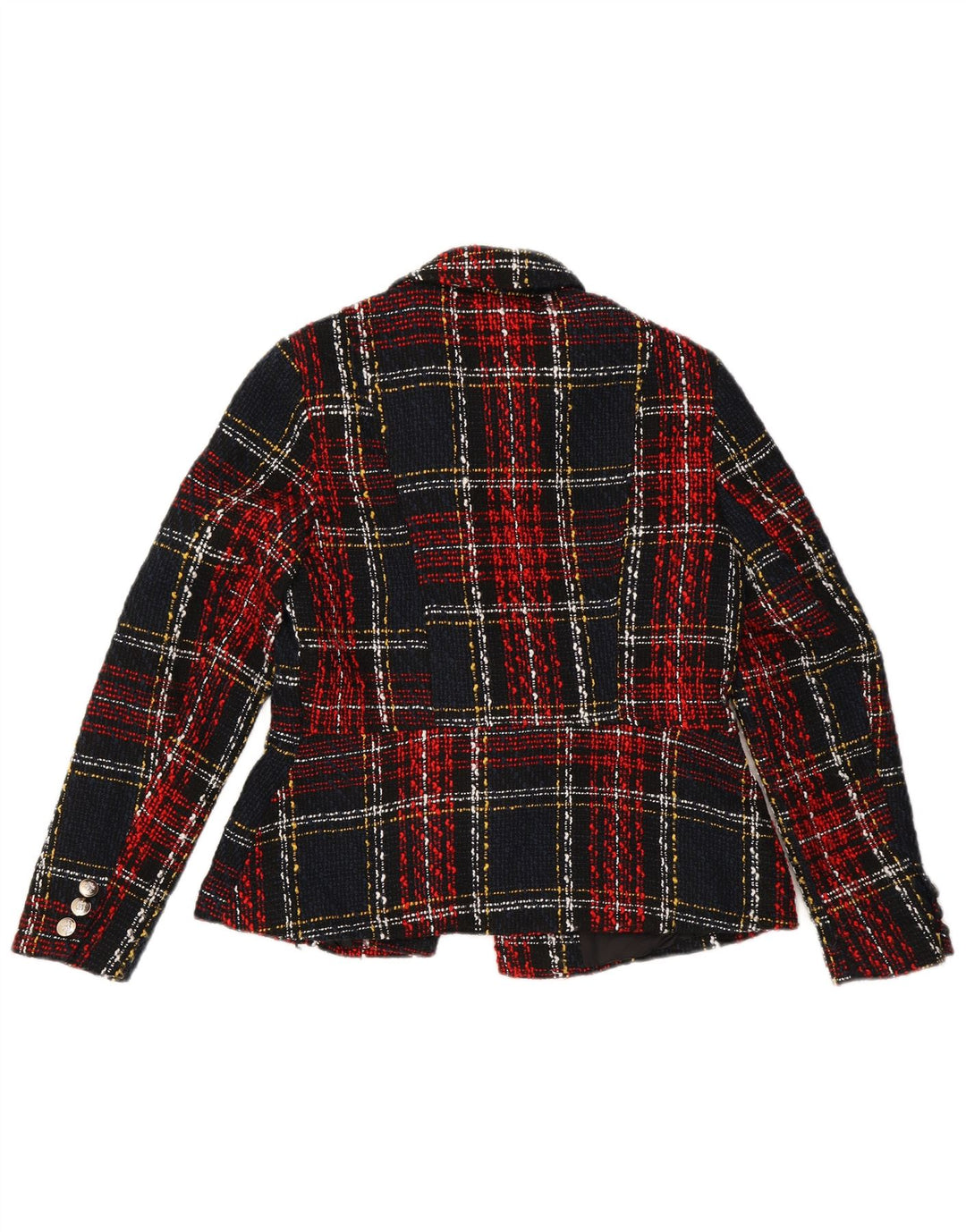 Giacca Blazer da Donna Lipsy UK 16 Large Rosso a Quadri in Poliestere