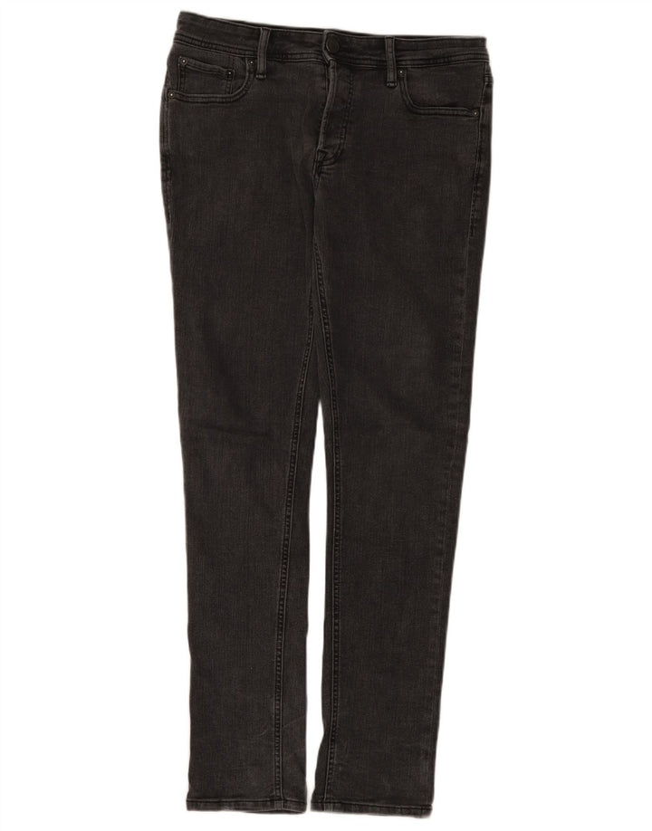 Jeans slim da uomo Jack & Jones W31 L32 cotone grigio