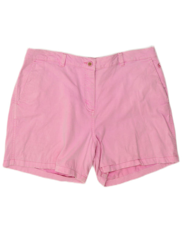 Pantaloncini chino da donna Joules UK 16 grandi W34 cotone rosa