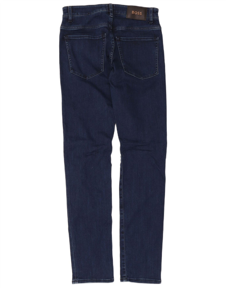 Jeans slim da uomo Hugo Boss W30 L32 cotone blu navy