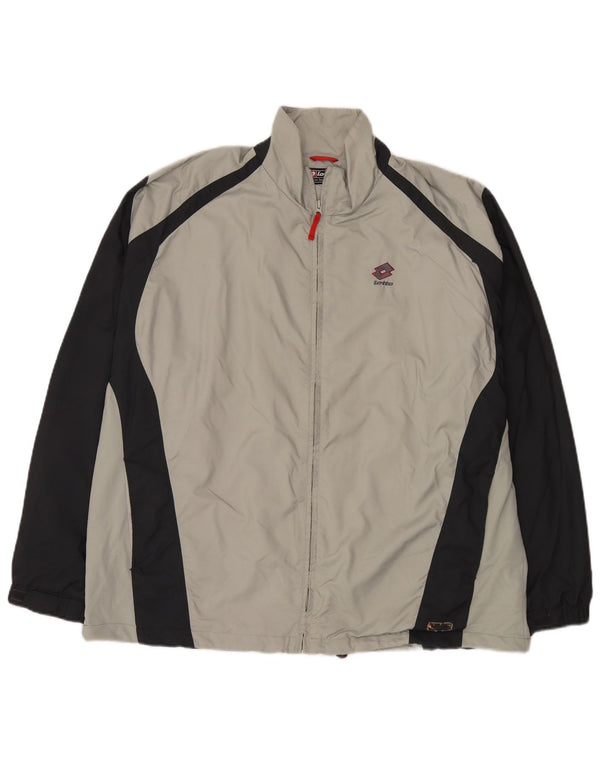 Giacca da tuta da uomo Lotto 3XL Poliestere color block grigio
