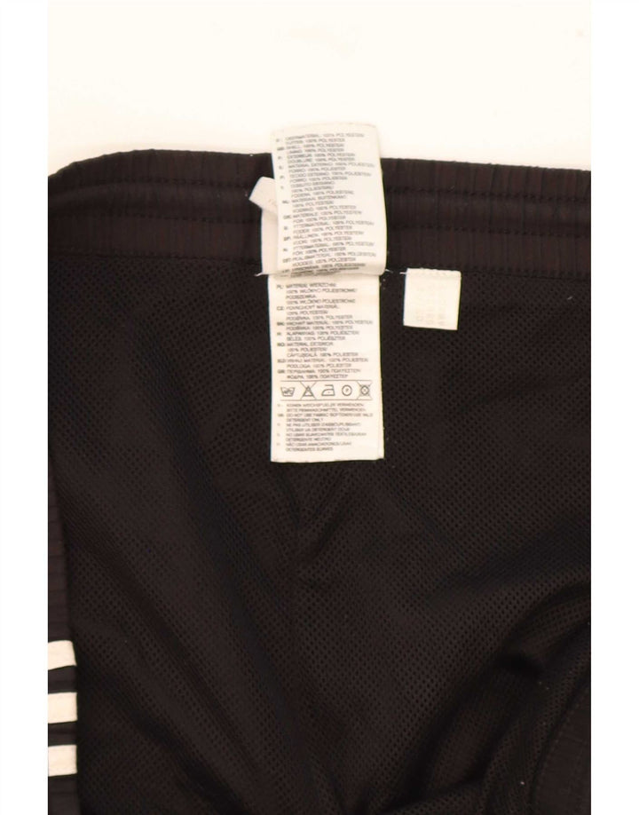 Pantaloncini sportivi Adidas da uomo cargo grandi in poliestere nero