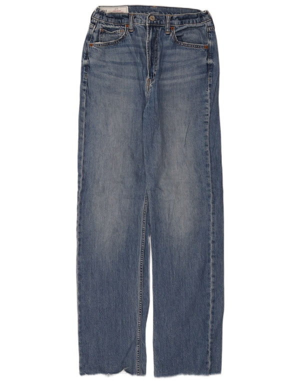 Jeans larghi da donna a vita alta Gap W27 L31 cotone blu