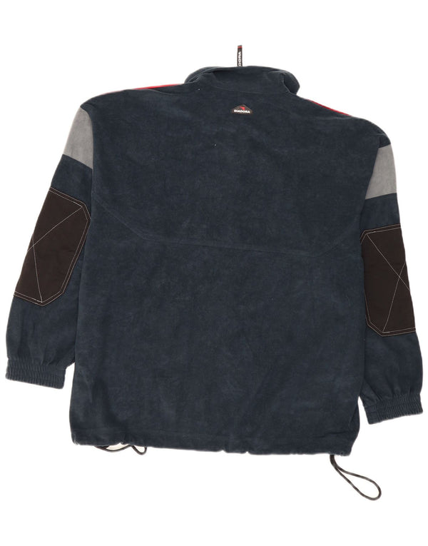 Giacca da tuta da uomo Diadora UK 42 Large Blu Navy Colourblock