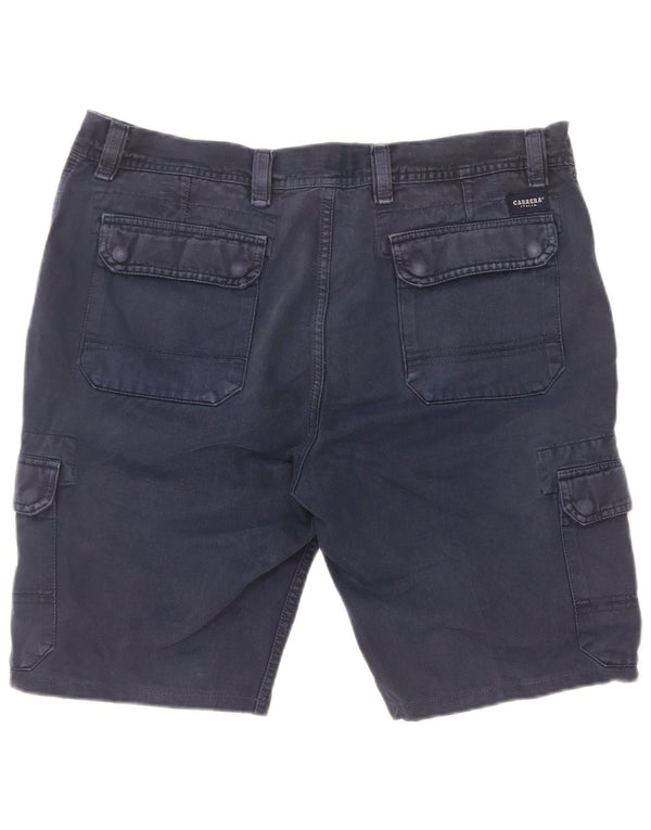 Carrera Mens 619 Cargo Shorts Large W36 Navy Blue Cotton