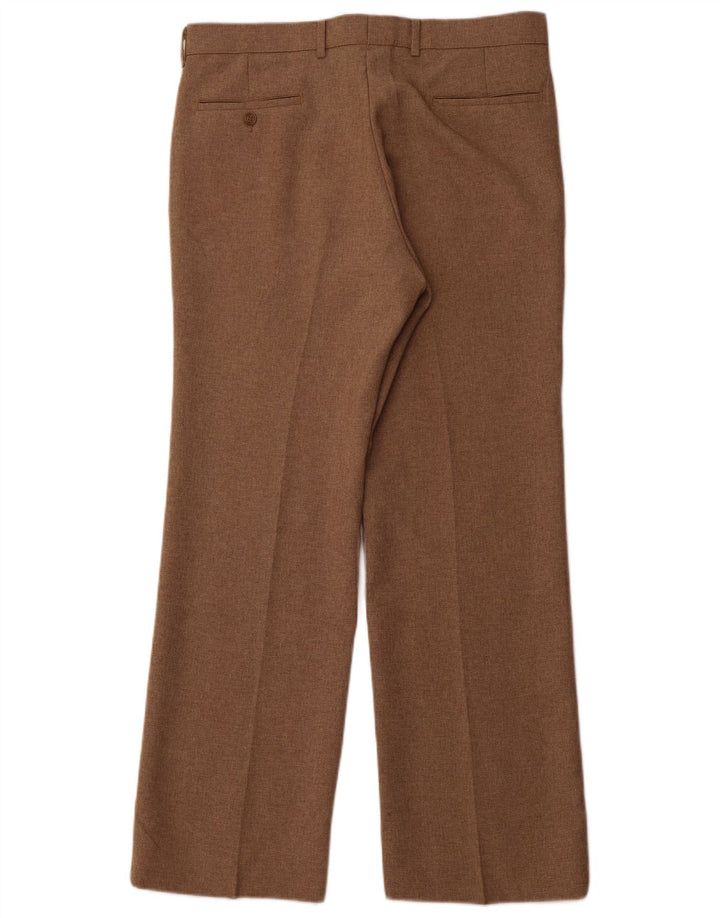 LEVI'S Pantaloni da abito dritti da uomo Action Slacks W36 L31 Marrone