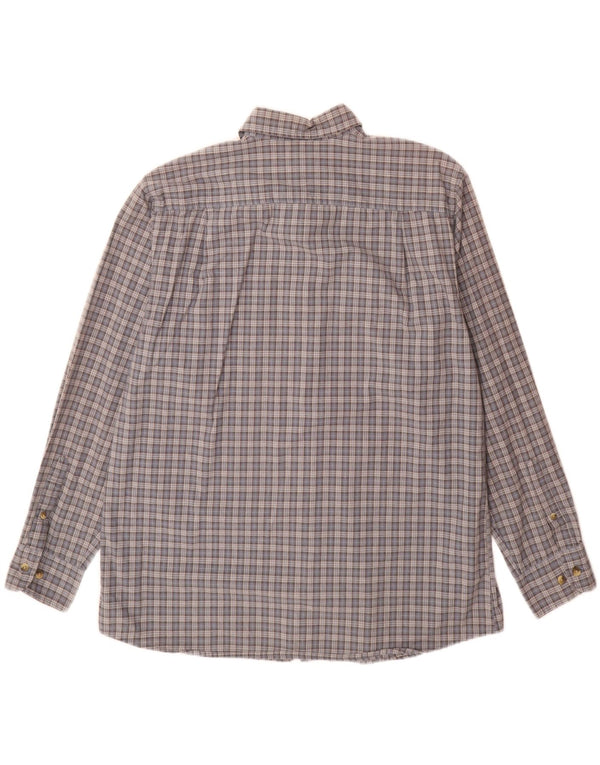 Camicia da uomo Dockers in cotone a quadri grigi grandi