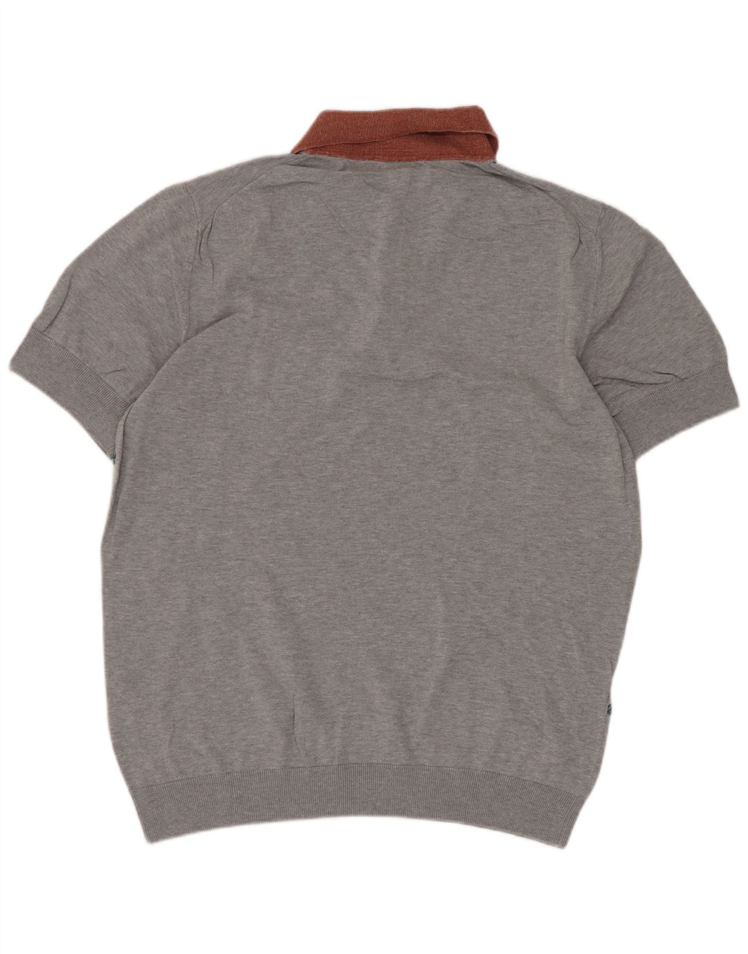 Hugo Boss Maglione da uomo a maniche corte con collo a polo Maglione grigio medio Chevron