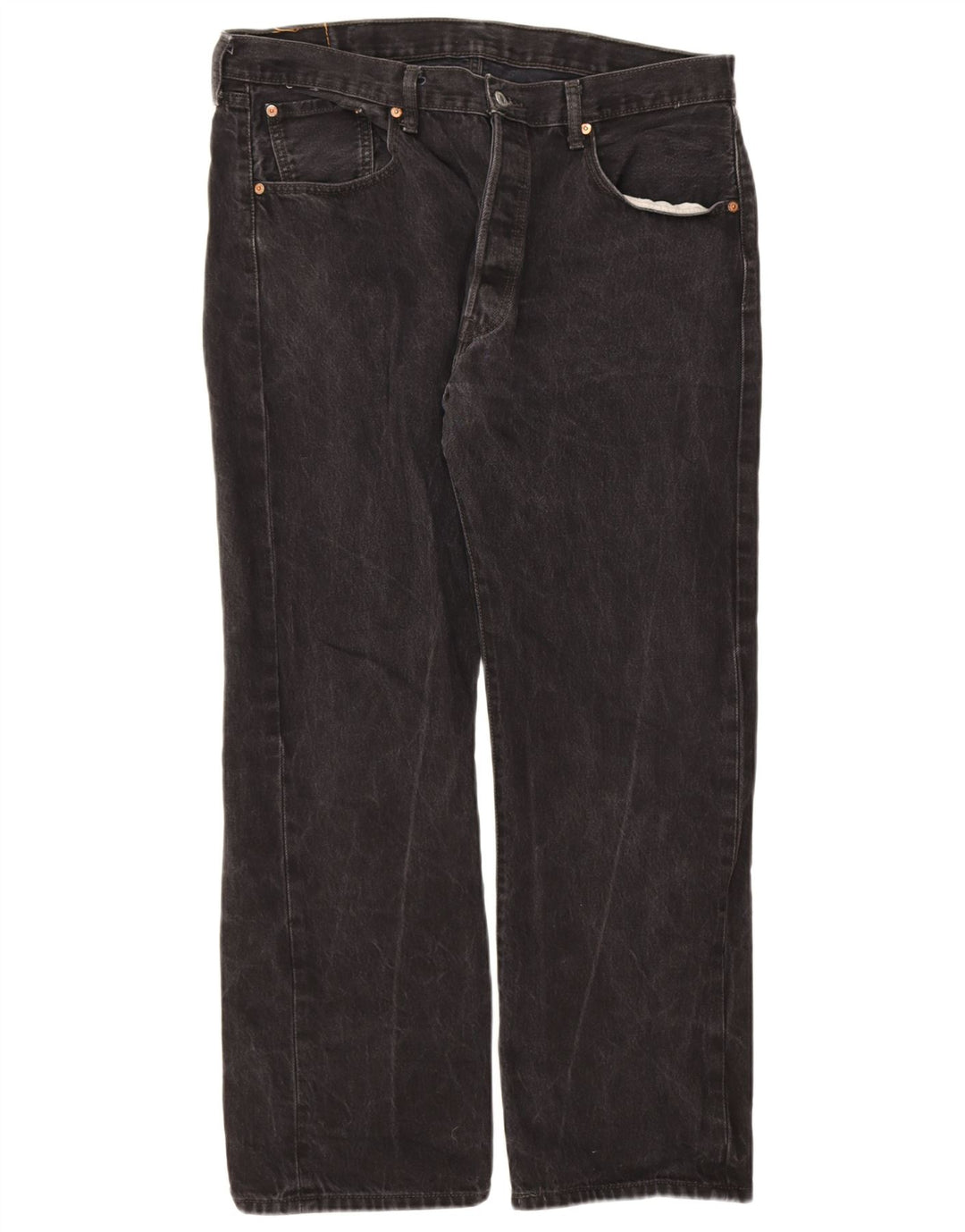 Levi's Uomo 501 Jeans dritti W38 L30 Cotone Nero