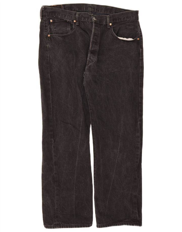 Levi's Uomo 501 Jeans dritti W38 L30 Cotone Nero