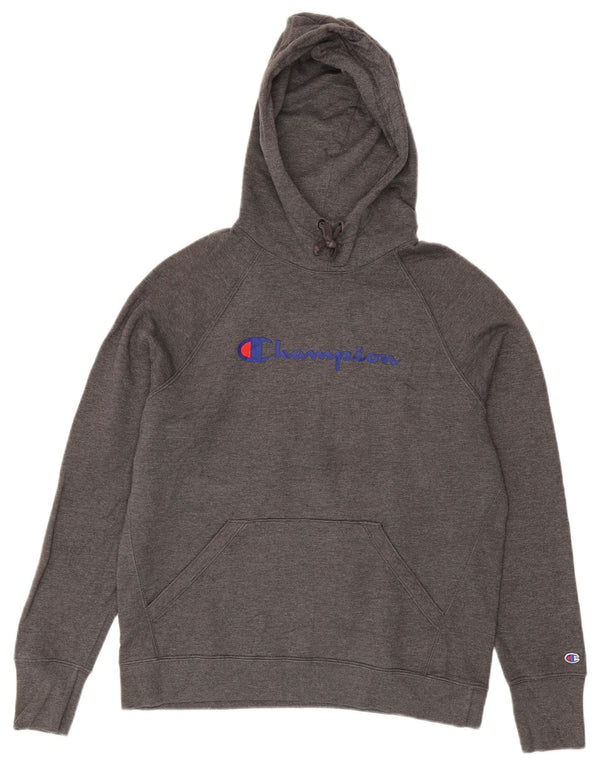 Felpa con cappuccio grafica da donna Champion UK 14 Grigio medio