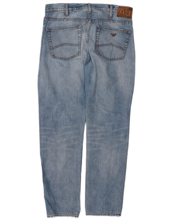Jeans dritti da uomo ARMANI W34 L30 Blu