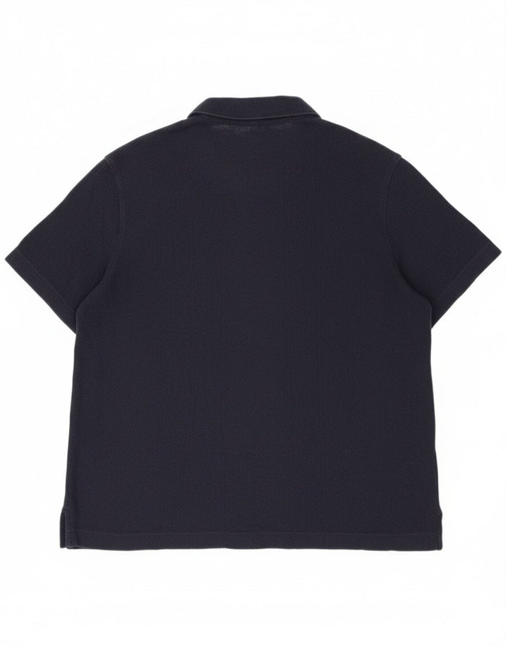 Camicia a maniche corte da uomo Marks & Spencer 2XL cotone blu navy