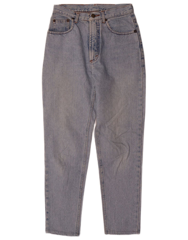 Jeans affusolati a vita alta da donna Carino W26 L27 Blu floreale