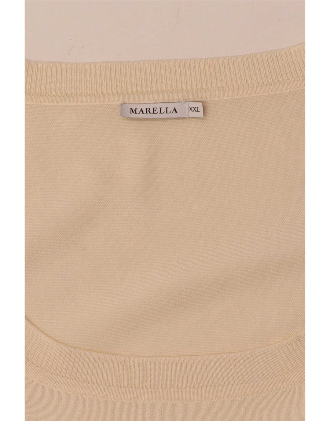 Top da donna Marella manica 3/4 UK 20 2XL Bianco sporco