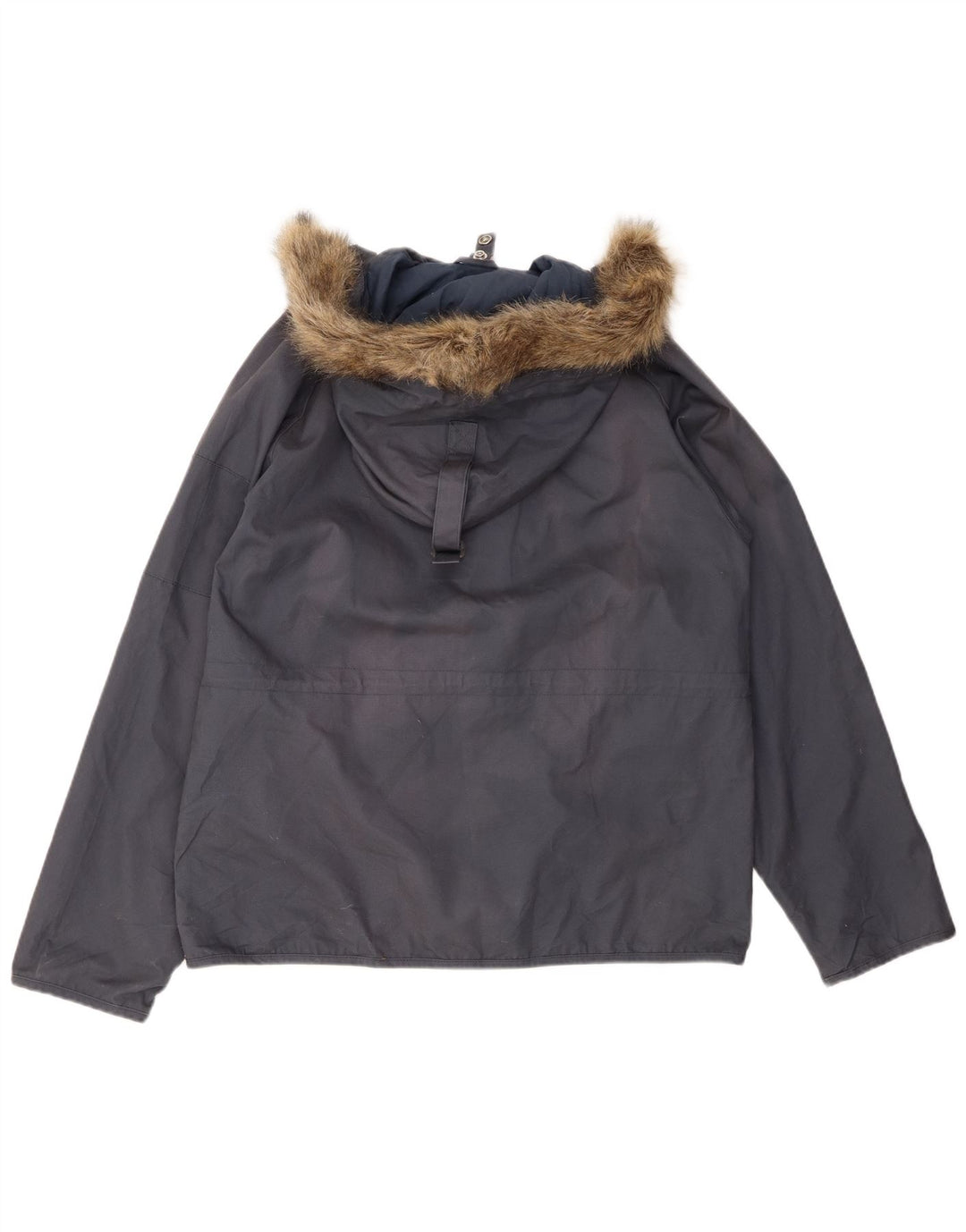 Giacca parka con cappuccio da uomo Levi's UK 36 piccola in cotone blu navy