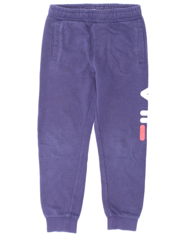 Pantaloni da tuta grafica da ragazzo Fila Joggers 5-6 anni in cotone blu navy