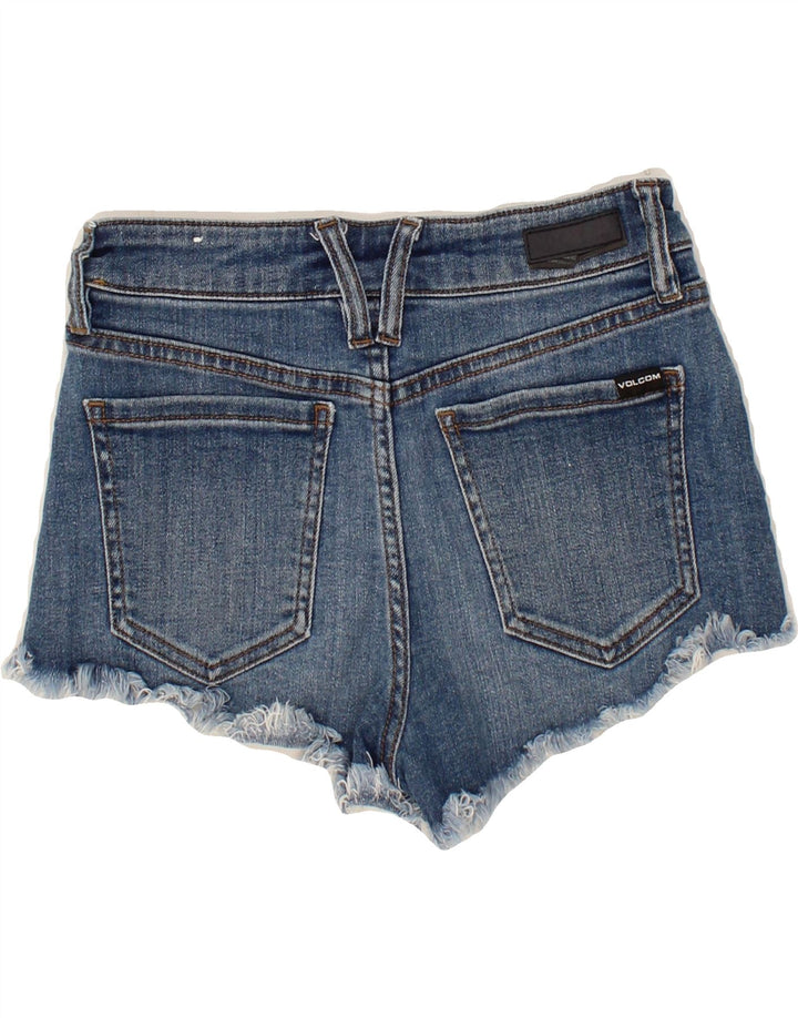 VOLCOM Womens Denim Hot Pants W24 XS Blue Cotton Vintage Volcom and Second-Hand Volcom from Messina Hembry 