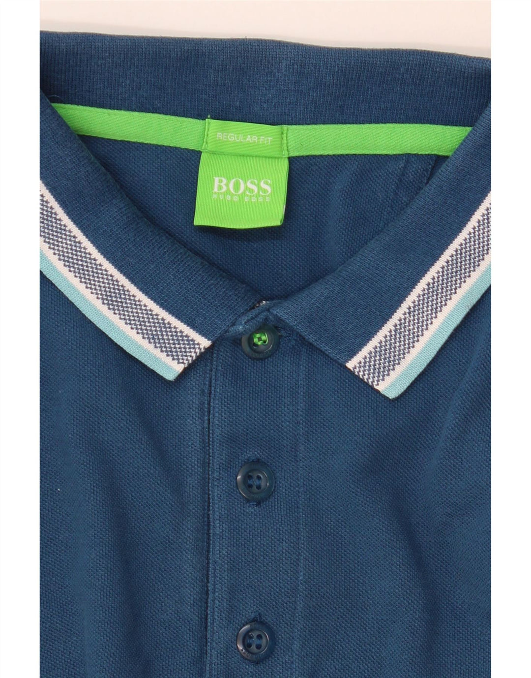 Polo HUGO BOSS da uomo a maniche lunghe vestibilità regolare piccola blu