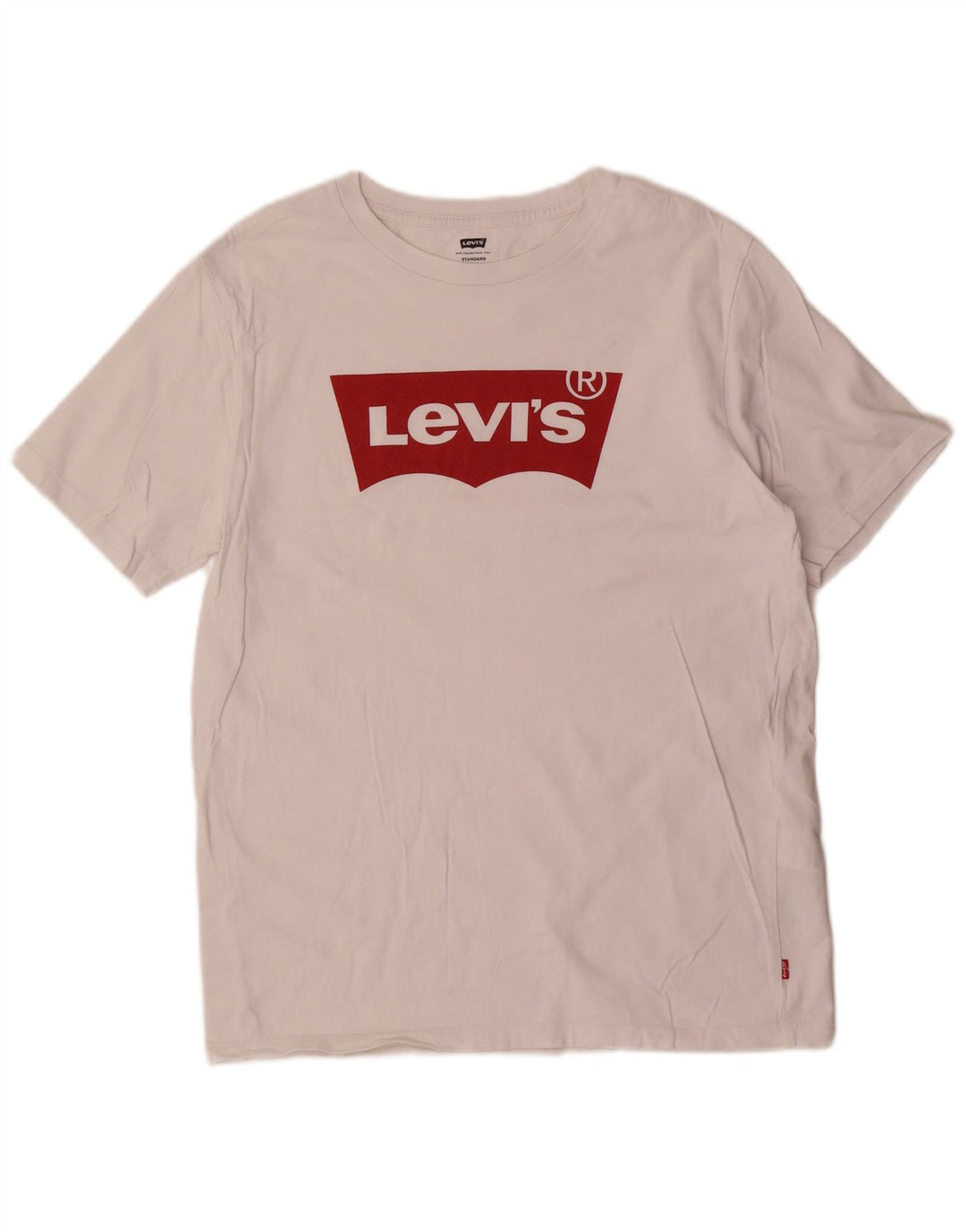 T-shirt grafica standard da uomo Levi's Top in cotone bianco medio