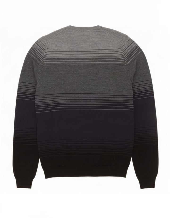 Maglione maglione girocollo da uomo Marks & Spencer color block medio blu navy