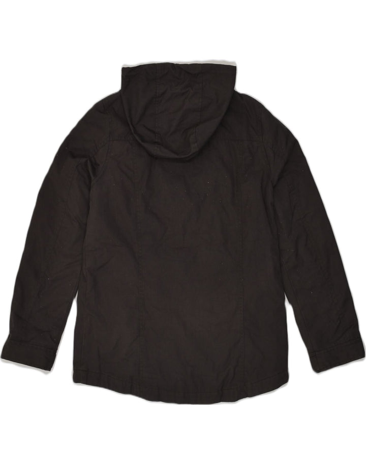 FAT FACE Womens Hooded Utility Jacket UK 10 Samll Brown Cotton | Vintage Fat Face | Thrift | Second-Hand Fat Face | Used Clothing | Messina Hembry 