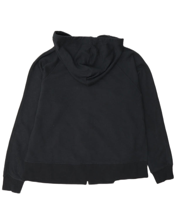 Felpa con cappuccio e zip oversize Nike Dri Fit da donna UK 10 Small Blu Navy