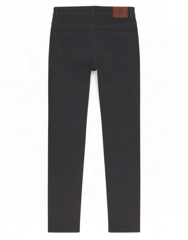 Pantaloni casual slim fit da uomo di Dack IT 44 XS W34 L30 cotone blu navy