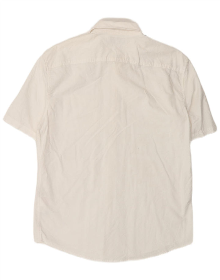 Camicia slim fit a maniche corte da uomo Jack Wills in cotone bianco medio