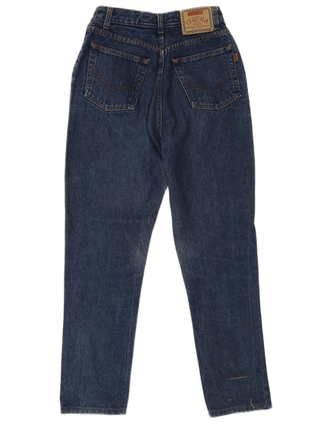 Jeans slim a vita alta da donna Romano W28 L27 cotone blu