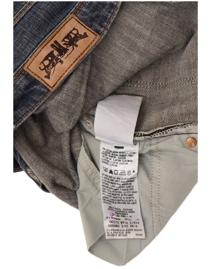 Levi's Donna 572 Jeans Bootcut a vita bassa W31 L34 Cotone blu