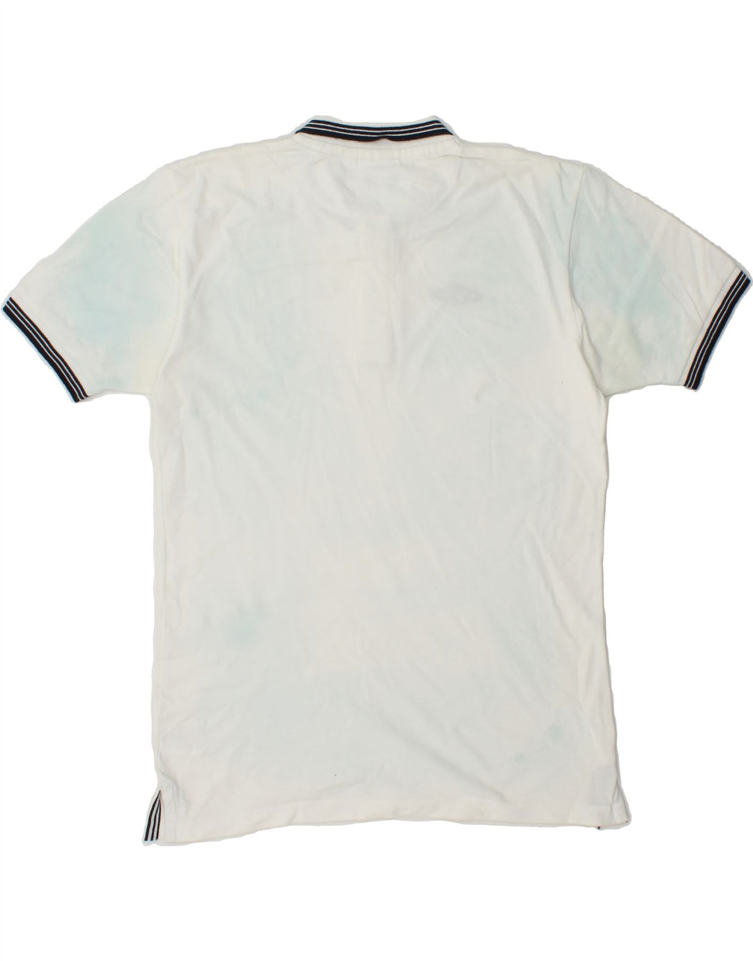 UMBRO Mens Polo Shirt Medium White Tie Dye Cotton Vintage Umbro and Second-Hand Umbro from Messina Hembry 