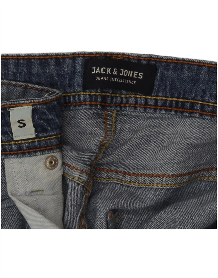 Pantaloncini di jeans vestibilità regolare da uomo Jack & Jones piccoli W30 blu