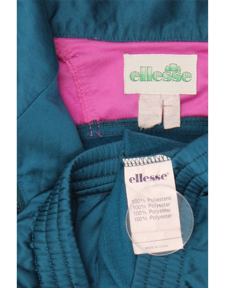 Giacca da tuta da donna Ellesse UK 20 2XL Poliestere color block verde