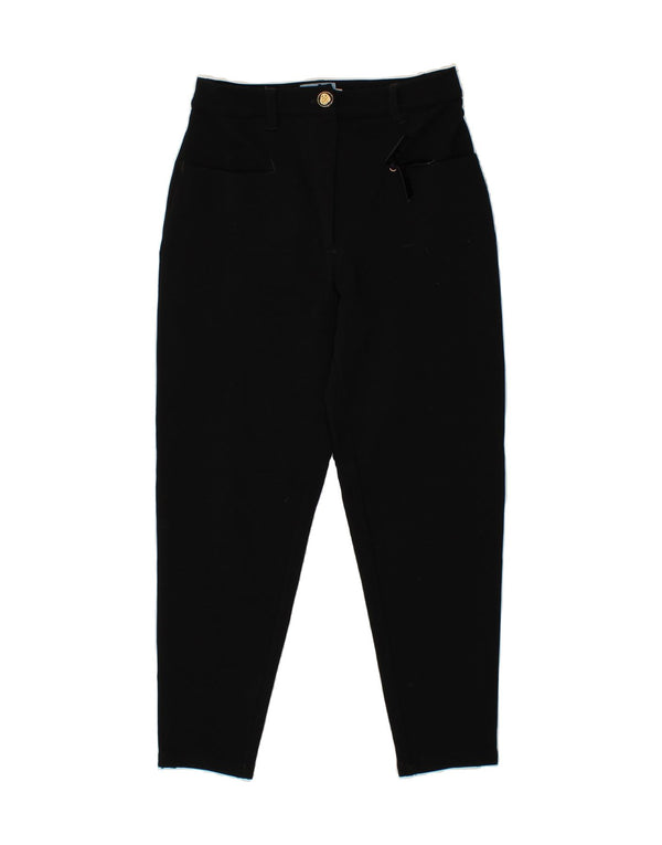 BLUMARINE Womens Tapered Casual Trousers IT 46 Large W28 L27 Black