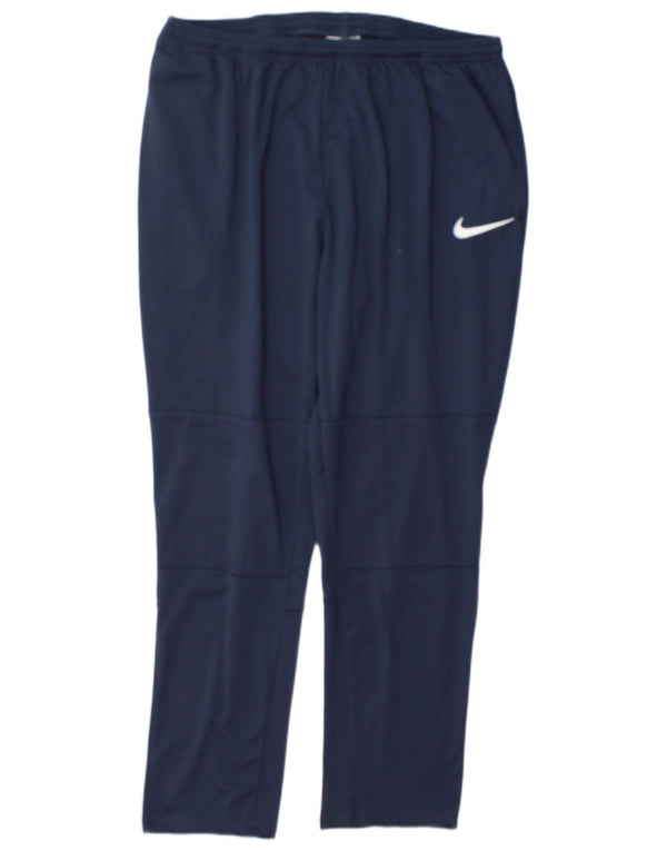 Pantaloni da tuta Nike Dri Fit da uomo XL in poliestere blu navy