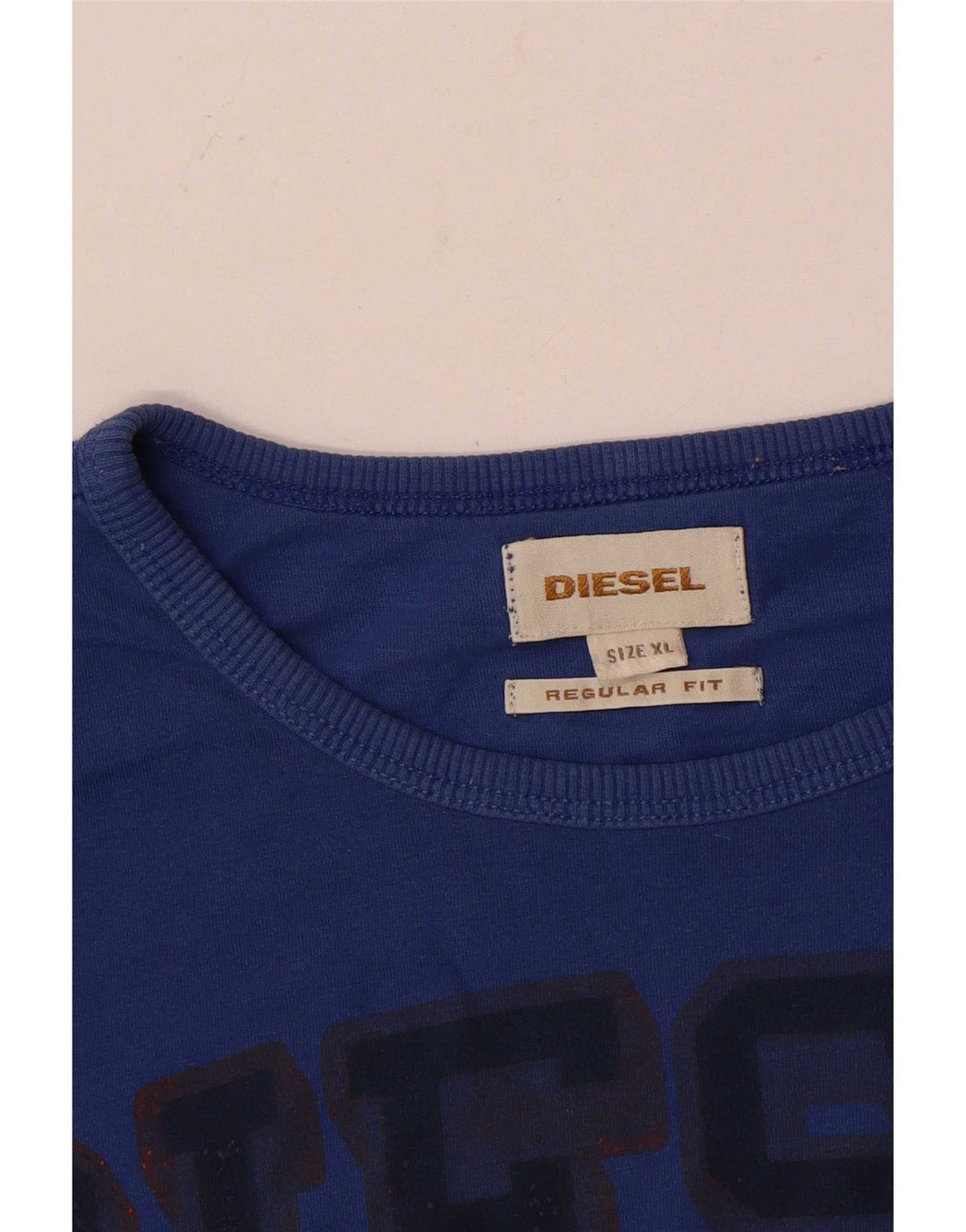 T-shirt grafica da uomo con vestibilità regolare Diesel XL Blu