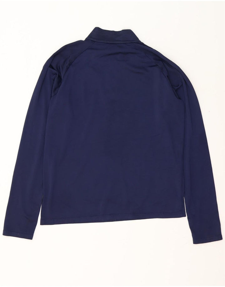 Maglia da tuta PUMA da uomo con zip e collo, colore blu navy medio