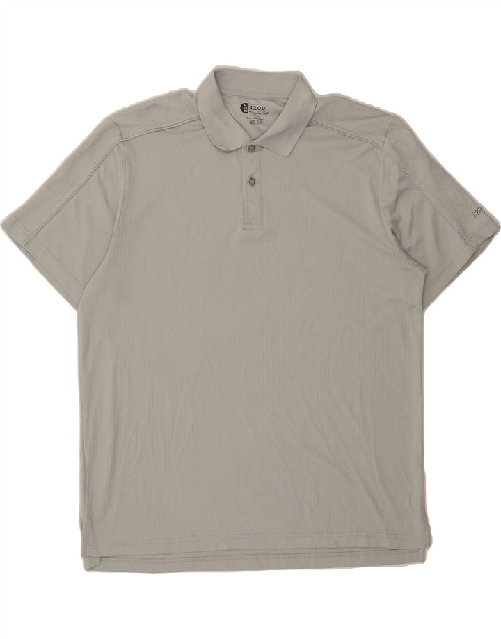 IZOD Mens Polo Shirt XL Grey Polyester Vintage Izod and Second-Hand Izod from Messina Hembry 
