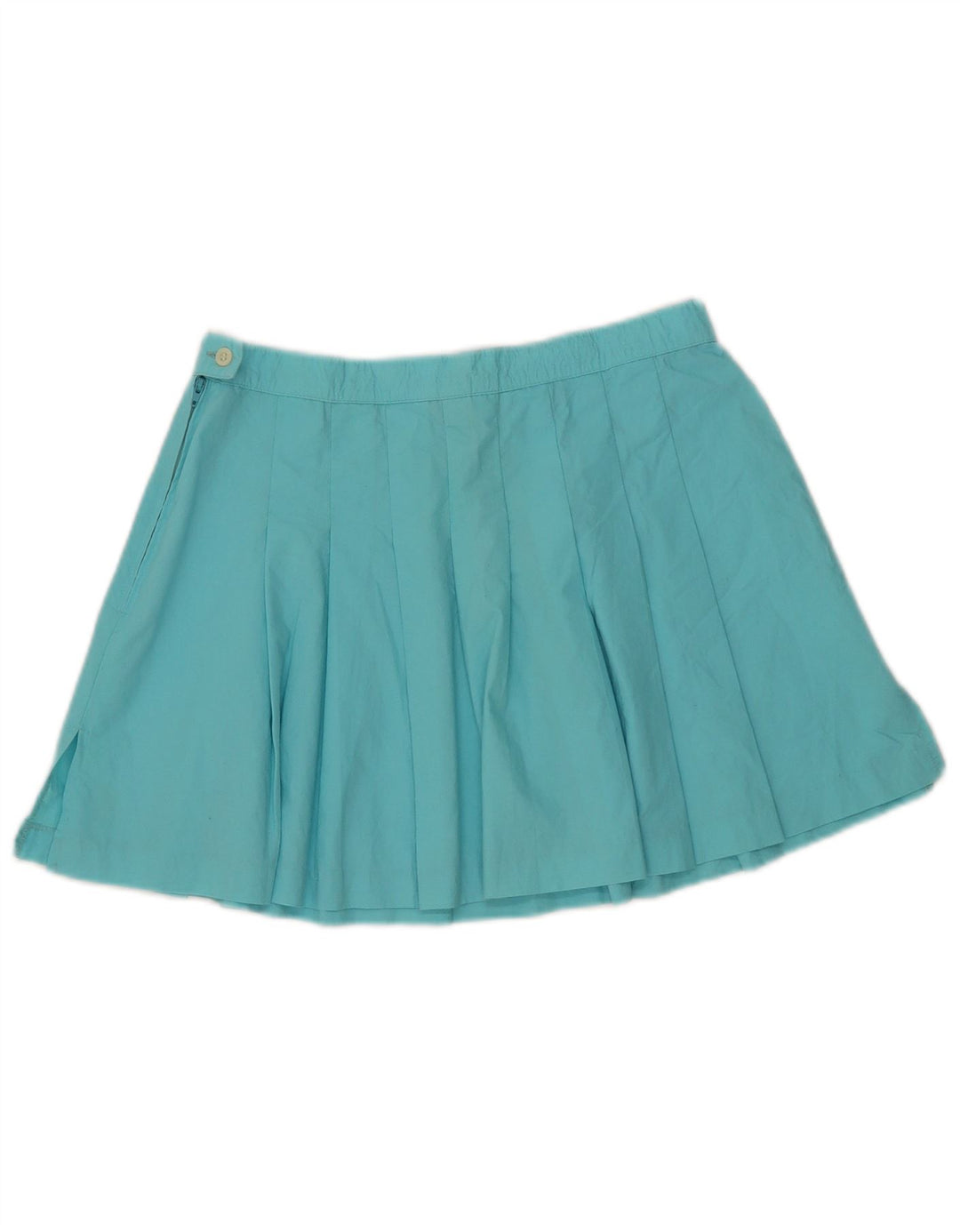 Minigonna a pieghe da donna Sergio Tacchini W28 in cotone blu medio