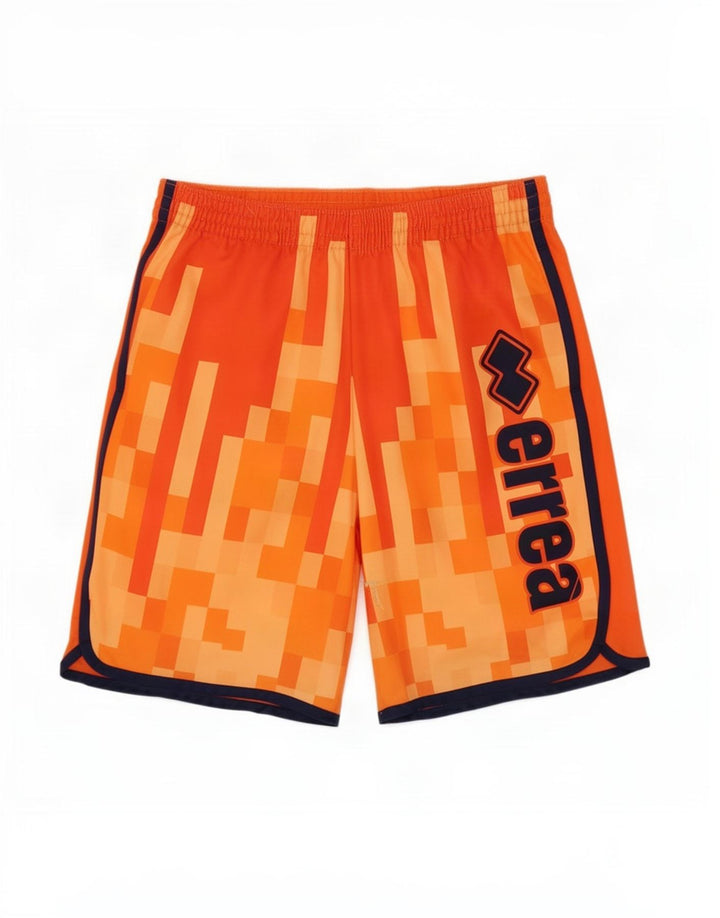 Pantaloncini sportivi grafici da uomo Errea piccoli poliestere geometrico arancione