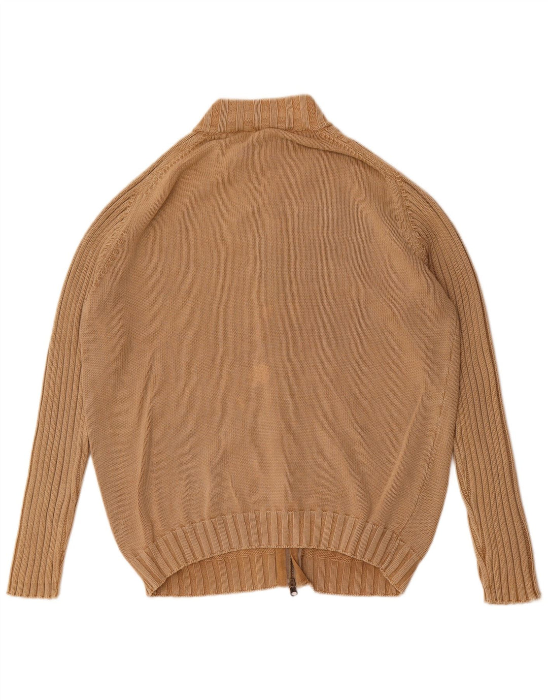 Maglione cardigan da uomo Massimo Dutti XL in cotone beige
