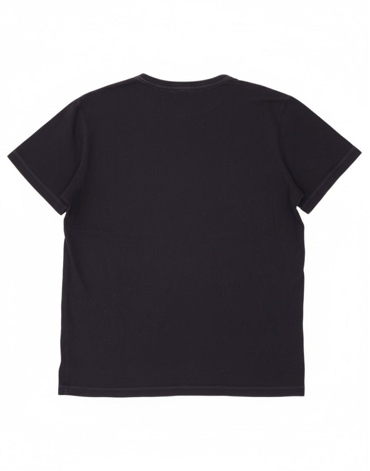 CONVERSE Mens Graphic T-Shirt Top Large Navy Blue Cotton
