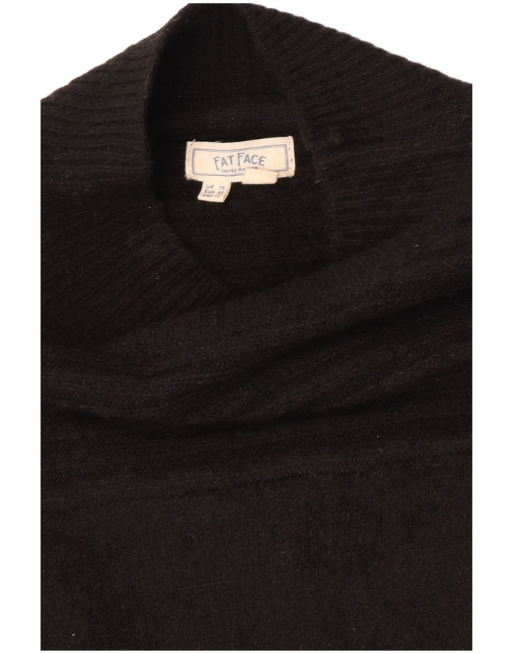 Abito maglione da donna Fat Face UK 16 grande nero