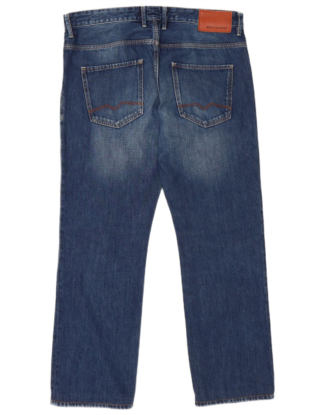 Jeans dritti da uomo HUGO BOSS W34 L30 cotone blu