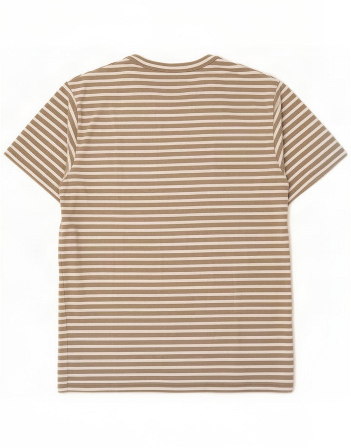 Cos T-shirt da uomo Top in cotone a righe beige medio