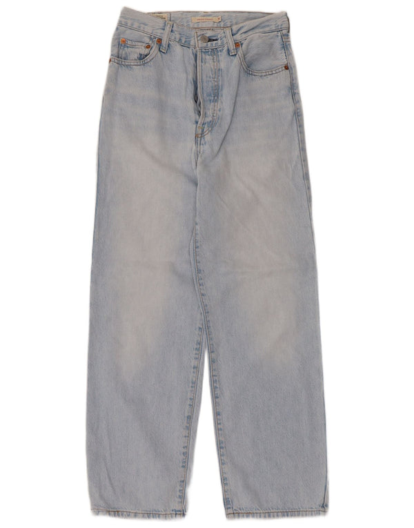 Jeans dritti a vita alta Levi's Ribcage da donna W26 L27 cotone blu