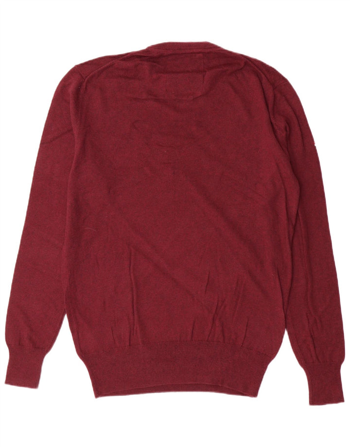 Maglione da uomo girocollo SUPERDRY in cotone marrone medio