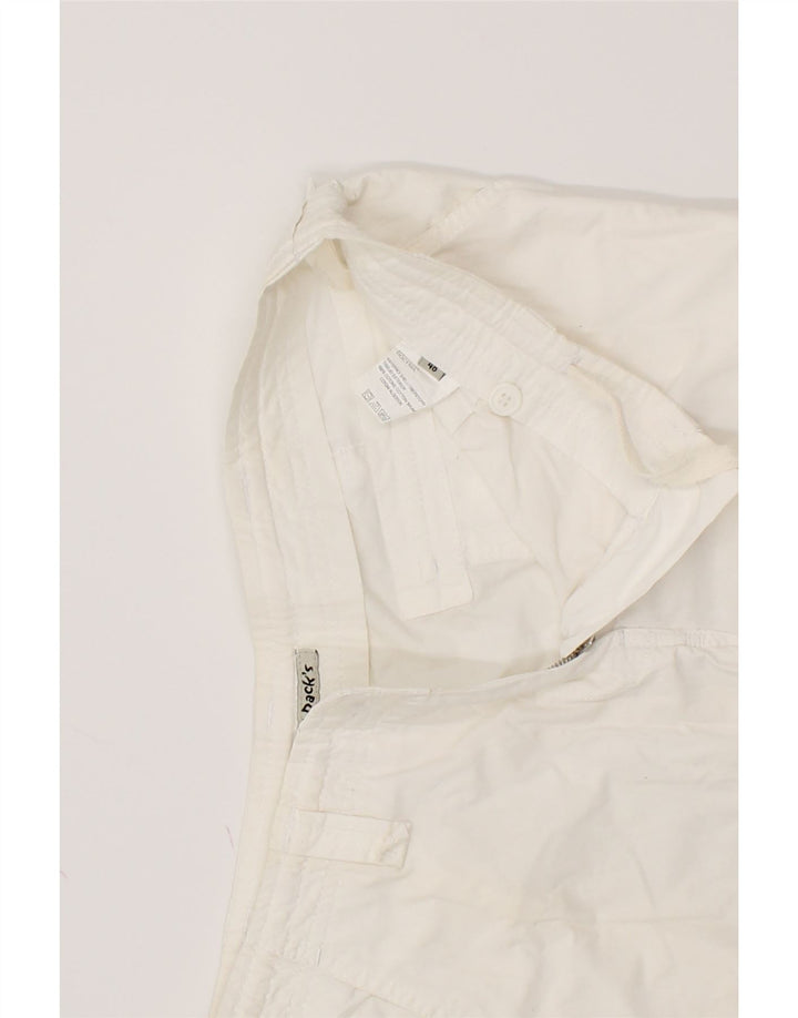 DACK'S Womens Cargo Shorts IT 48 XL W36  White Cotton Vintage Dack's and Second-Hand Dack's from Messina Hembry 