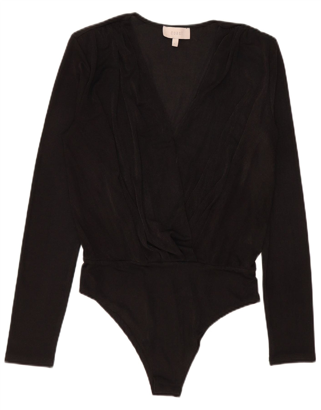 Body a maniche lunghe da donna Coast UK 14 Large Nero Poliestere